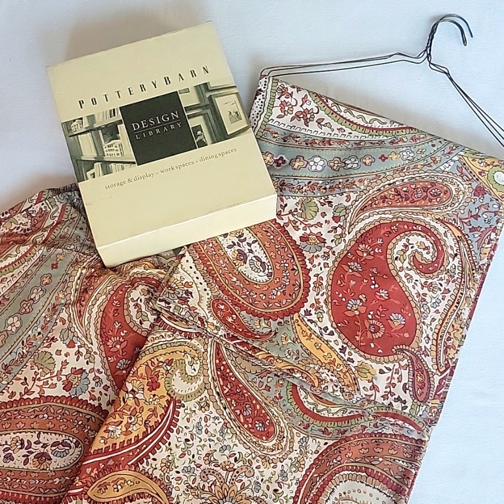 Pottery Barn California King Paisley Bedding